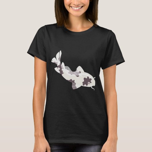和風の錦鯉 Tシャツ (正面)