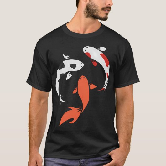 和風の魚の色 Tシャツ (正面)