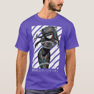和風アニメガールアニメ美的グリッチ日本の Tシャツ