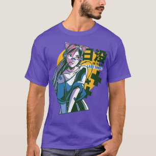 和風アニメ日本アニメ日本のマンガチビ(小さくかわいく書いた感じ)かわいい Tシャツ