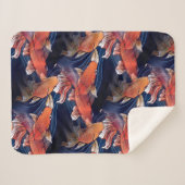 和風コイ魚 シェルパブランケット (正面(横))