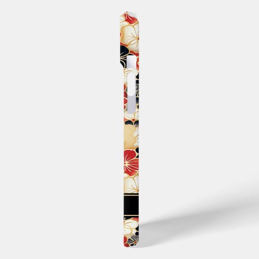 和風ゴールド花柄モノグラム Case-Mate iPhoneケース (裏面 / 左)