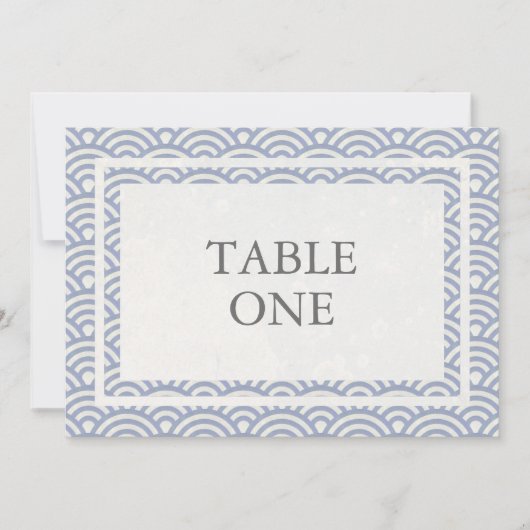 和風シンプルウェーブ テーブルナンバー (正面)