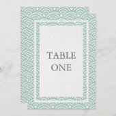 和風シンプルウェーブ テーブルナンバー (正面/裏面)