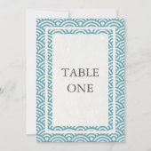 和風シンプルウェーブ テーブルナンバー (正面)