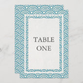 和風シンプルウェーブ テーブルナンバー (正面/裏面)