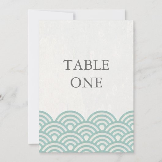 和風シンプルウェーブ テーブルナンバー (正面)