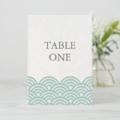 和風シンプルウェーブ テーブルナンバー (スタンド正面)