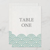 和風シンプルウェーブ テーブルナンバー (正面/裏面)