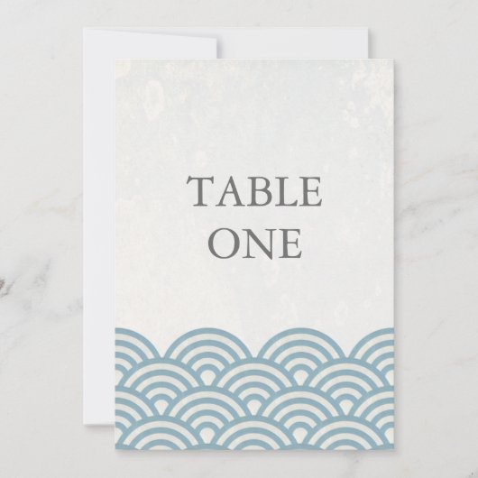 和風シンプルウェーブ テーブルナンバー (正面)