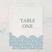 和風シンプルウェーブ テーブルナンバー (正面/裏面)