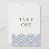 和風シンプルウェーブ テーブルナンバー (正面)