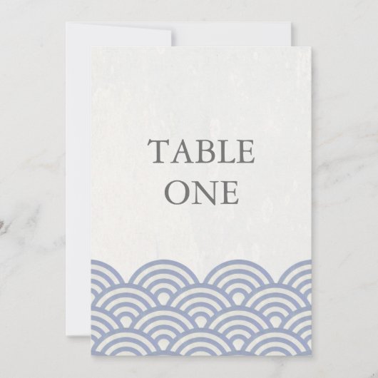 和風シンプルウェーブ テーブルナンバー (正面)