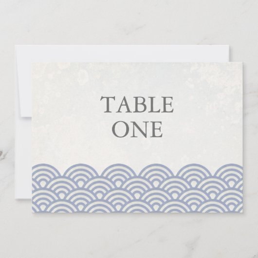 和風シンプルウェーブ テーブルナンバー (正面)