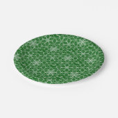 和風スノーフレークウェディング ペーパープレート (アングル)