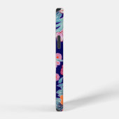 和風デザインの花 iPhoneケース (右側面)
