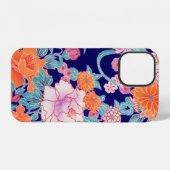 和風デザインの花 iPhoneケース (裏面横)