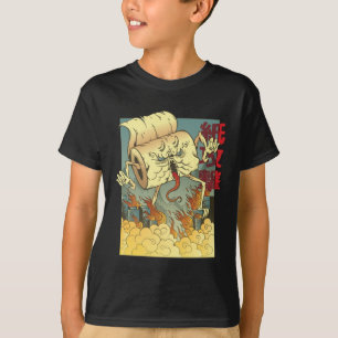 和風トイレットペーパーモンスター Tシャツ