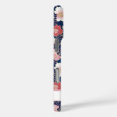 和風ピンク花柄モノグラム Case-Mate iPhoneケース (裏面 / 右)