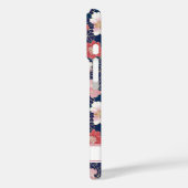 和風ピンク花柄モノグラム Case-Mate iPhoneケース (裏面 / 左)