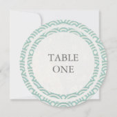 和風モダンな波紋丸テーブルのナンバー 招待状 (裏面)