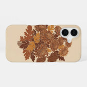 和風モダン 菊の花 iPhone 16ケース (裏面横)
