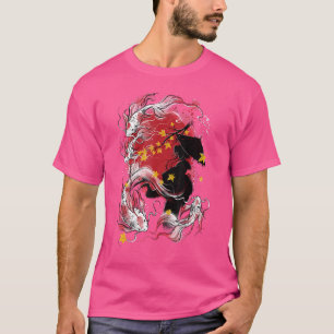 和風レトロな秋 紅葉 Tシャツ