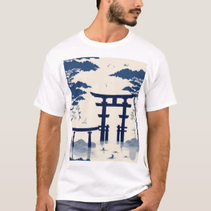 和風伝統柄デザイン0036 - エレガント Tシャツ