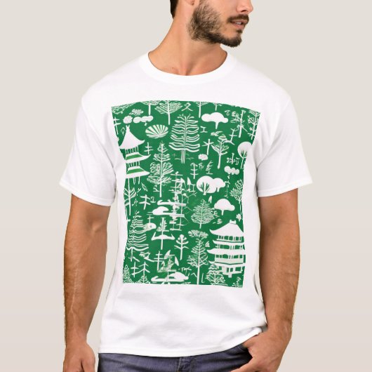 和風伝統柄デザイン 0069 Tシャツ (正面)