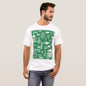 和風伝統柄デザイン 0069 Tシャツ (正面フル)
