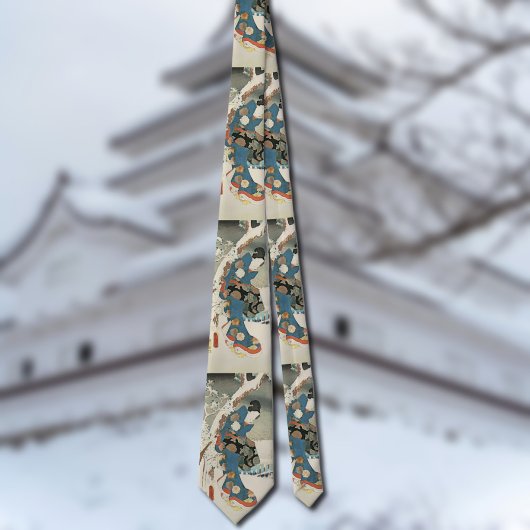 和風婦人冬の着物 -ヴィンテージ日本美術 ネクタイ