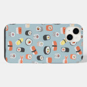 和風寿司パターン iPhoneケース (裏面横)
