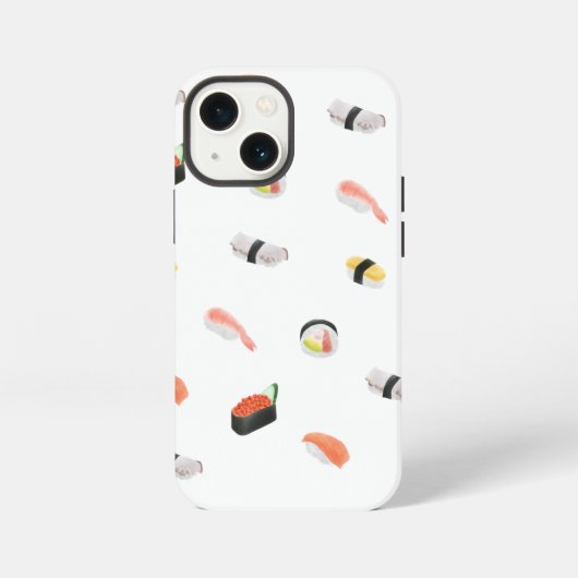 和風寿司パターン iPhoneケース (裏面)