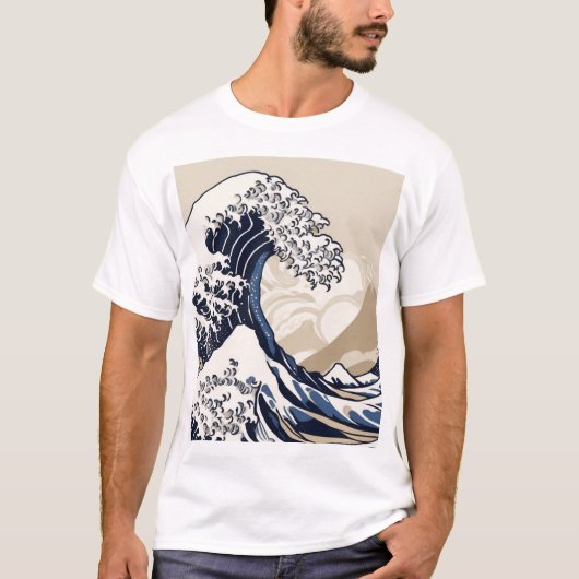 和風幾何学模様デザイン 0064 Tシャツ (正面)