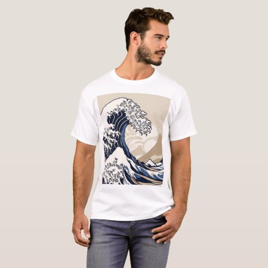 和風幾何学模様デザイン 0064 Tシャツ (正面フル)