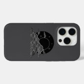和風月波ミニマリスト ブラック ホワイト iPhone C Case-Mate iPhoneケース (裏面 (横))