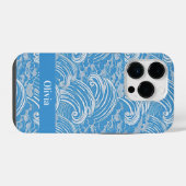 和風波模様  iPhoneケース (裏面横)
