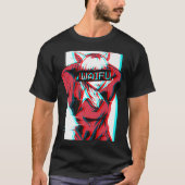 和風猫アニメ猫ガールエステ日本のティックベーパー Tシャツ (正面)