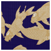 和風鯉の金魚フリーズ柄 ファブリック (クローズアップ)
