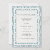 和風 青海波 ウェディング セーブ・ザ・デート フラット フォト 招待状 (裏面)