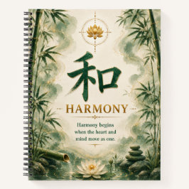 和 (Harmony) 中国語の文字ノートブック ノートブック