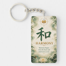 和 (Harmony) 中国語文字キーチェーン キーホルダー