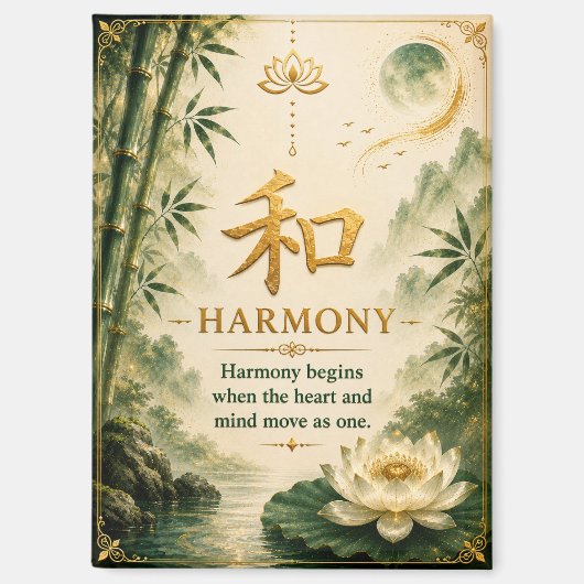 和 (Harmony) 中国語文字マグネット マグネット (正面)