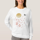【和 – Harmony Cherry Blossom Long Sleeve T-Shirt】 Tシャツ (正面)