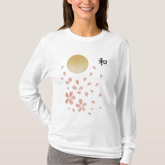 【和 – Harmony Cherry Blossom Long Sleeve T-Shirt】 Tシャツ