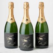 咲いた スパークリングワインラベル (ボトル)