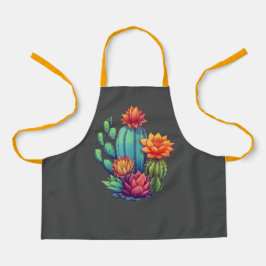咲かわいらしくサボテン エプロン