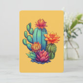 咲かわいらしくサボテン サンキューカード (スタンド正面)