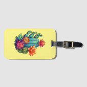 咲かわいらしくサボテン ラゲッジタグ (正面横)