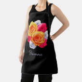 咲きパーソナライズされたバラモチーフエプロン エプロン (インサイチュ)